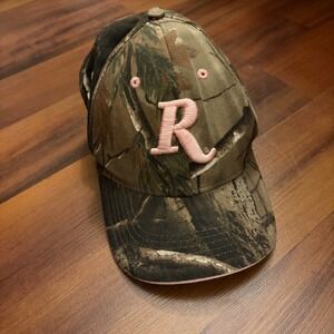 Remington Camo Pink R Logo Ladies Fit Baseball Cap Shoot Like A Girl